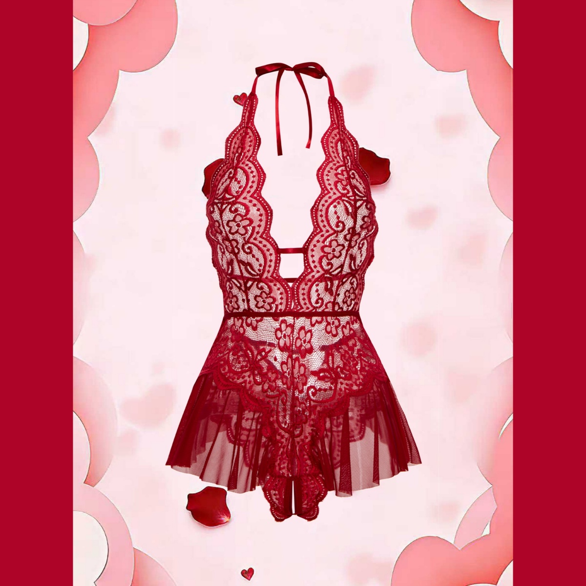 Erotic Crotchless Hot Lingerie - مراجعة Lace Teddy Lingerie وسعره