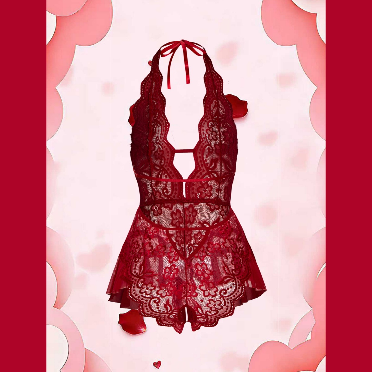 Erotic Crotchless Hot Lingerie - مراجعة Lace Teddy Lingerie وسعره
