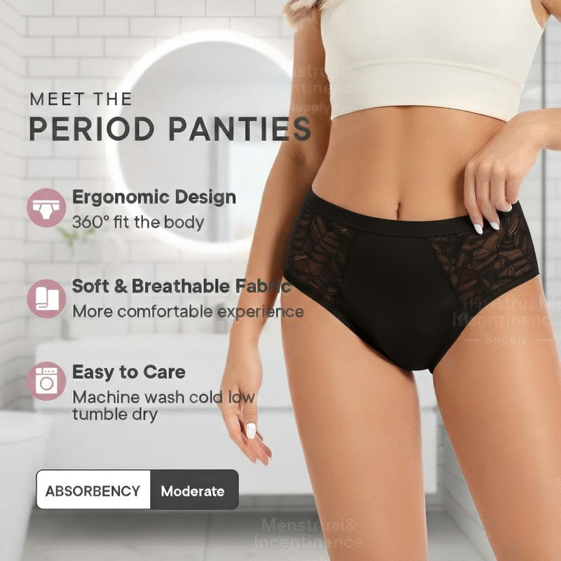 Absorbent Period Underwear Wom - مراجعة Period Panty Absorbent وسعره