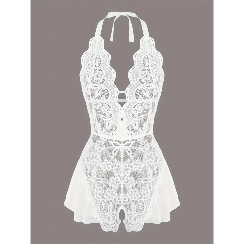 Charming Lace Mesh Teddy, Scal - مراجعة Lace Teddy Lingerie وسعره