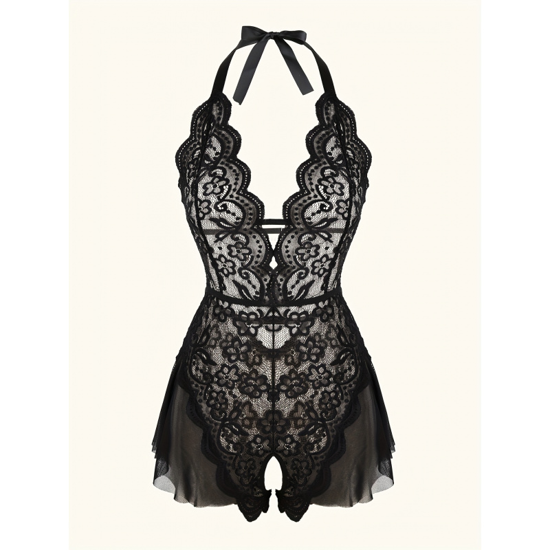 Charming Lace Mesh Teddy, Scal - مراجعة Lace Teddy Lingerie وسعره