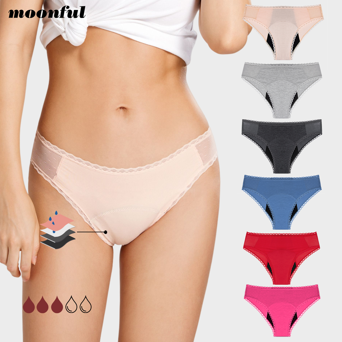 4 Layer Absorbent Menstrual Pa - مراجعة Period Panty Absorbent وسعره