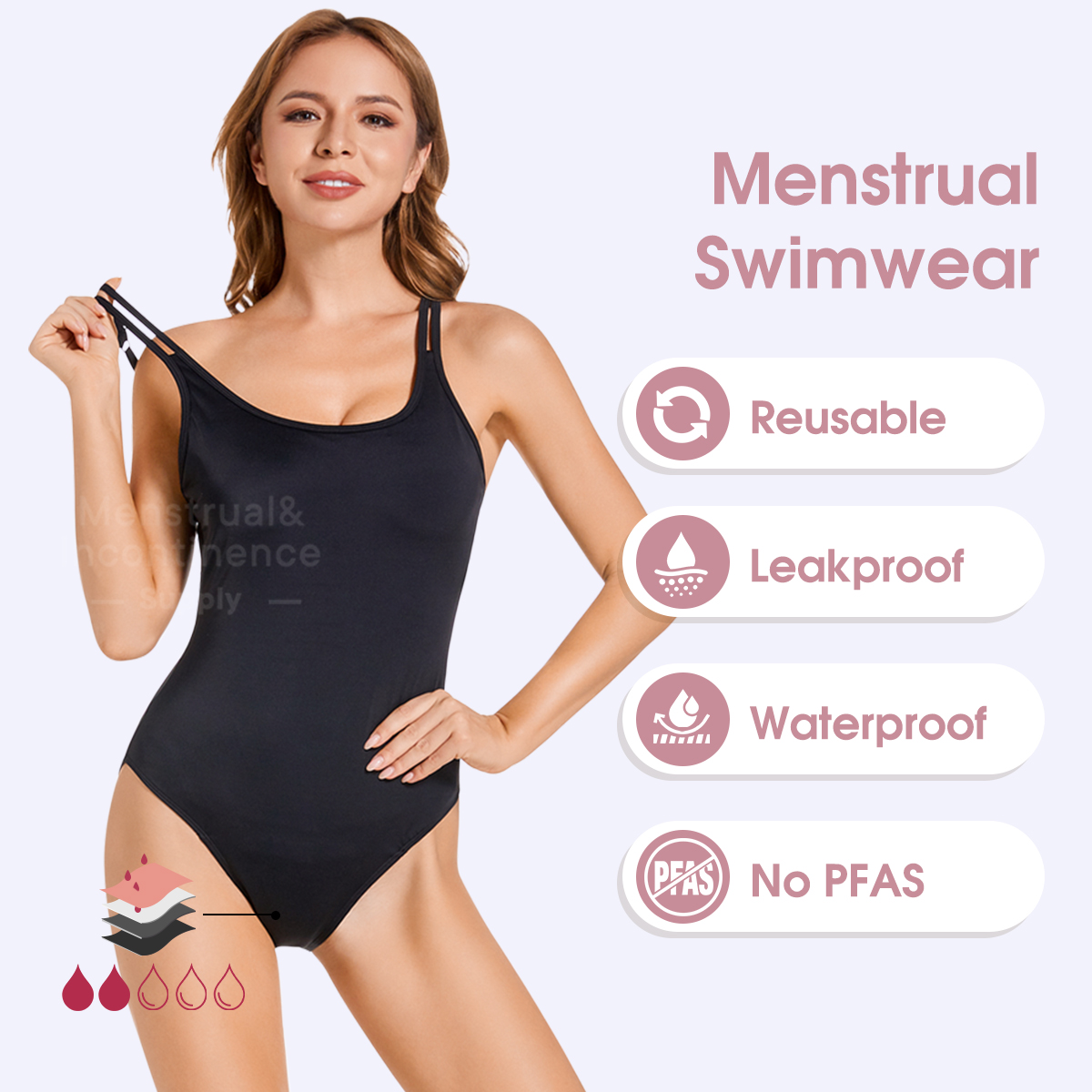 Women's Period Swimwear One Pi - مراجعة Period Panty Absorbent وسعره