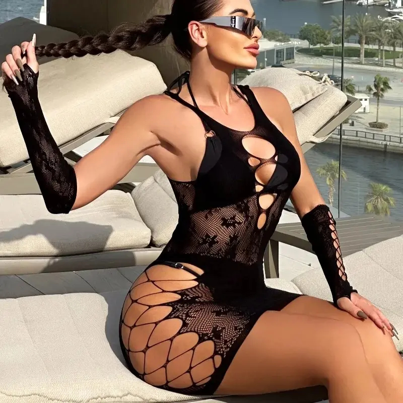 Simplejewel Women Fishnet Beac - مراجعة Bodystocking Fishnet وسعره