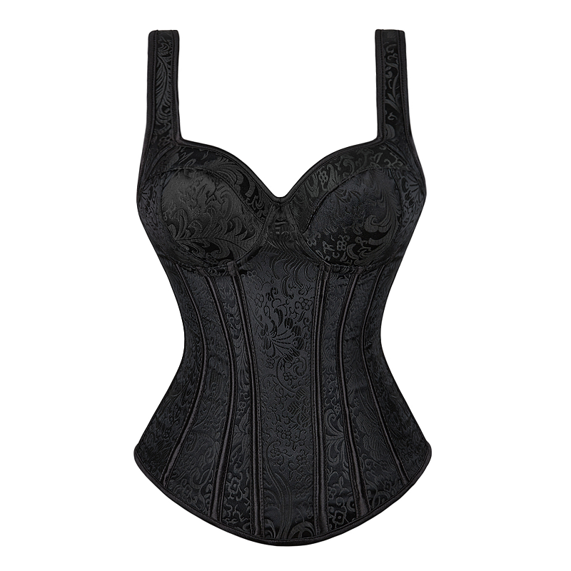 Women Corset with Straps Black - مراجعة Corset Waist Cinch وسعره