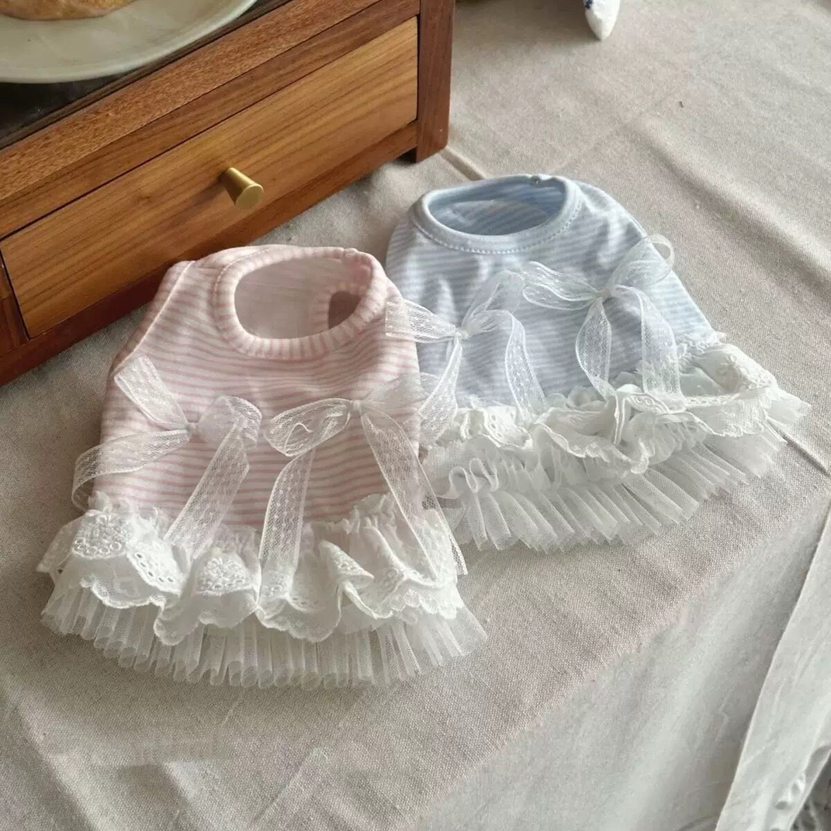 Sweet Bow Dog Clothes Lace Sma - مراجعة Lace Teddy Lingerie وسعره
