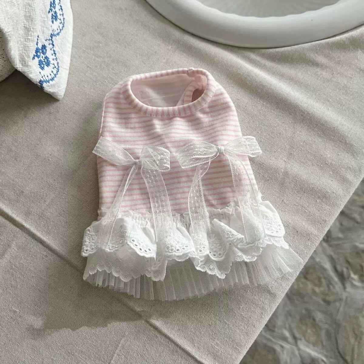 Sweet Bow Dog Clothes Lace Sma - مراجعة Lace Teddy Lingerie وسعره
