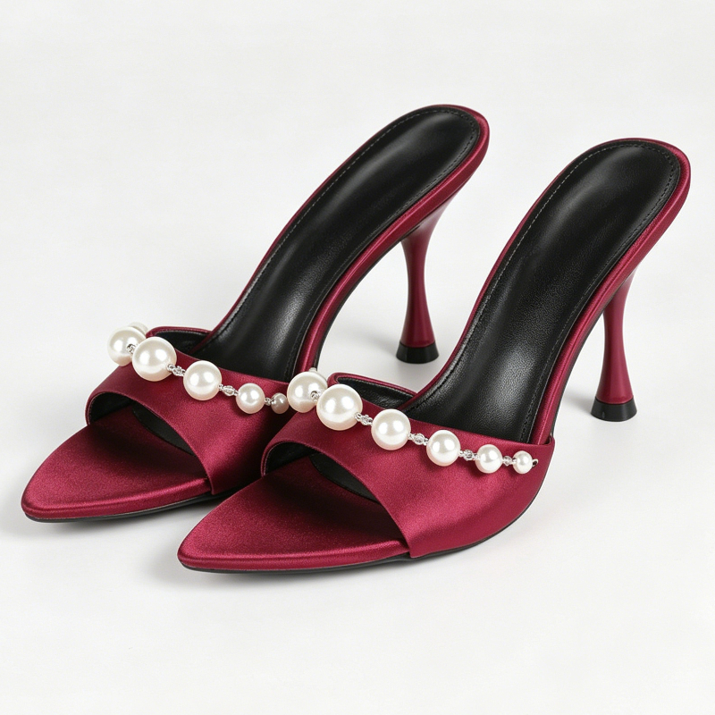 Elegant Satin Heeled Sandals W - مراجعة Slip Dress Satin وسعره