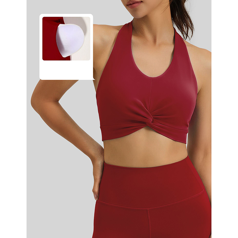 New Women Halter Neck Sports B - مراجعة Push Up Bra Padded وسعره