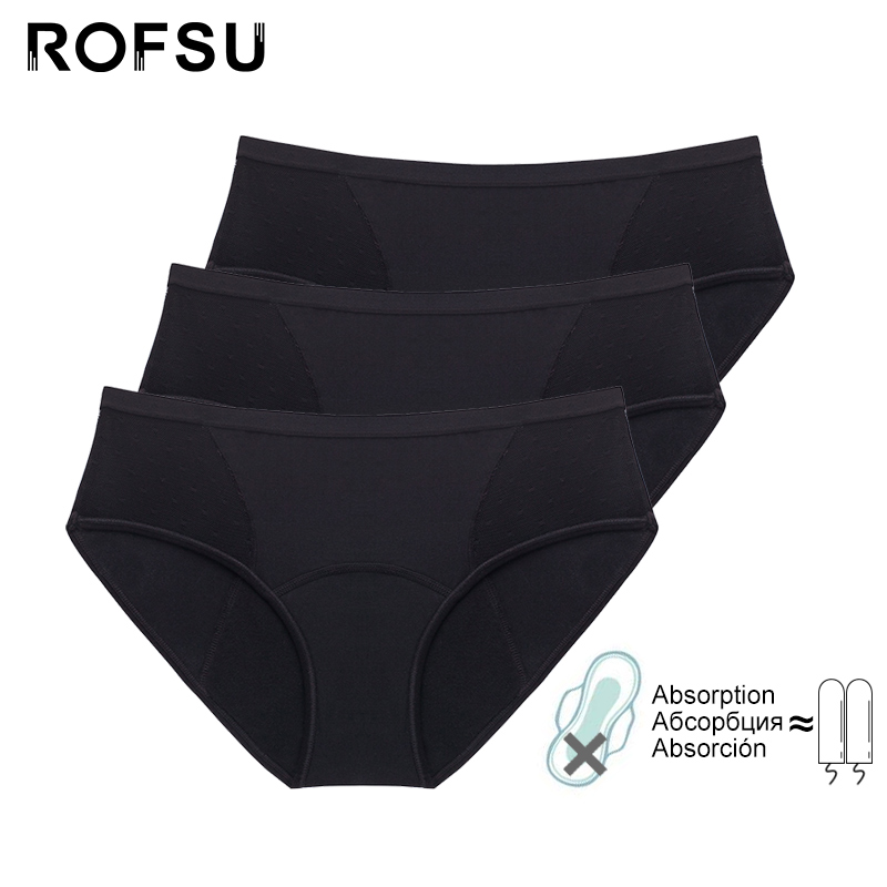 3 pcs/lot Cotton Menstrual Pan - مراجعة Period Panty Absorbent وسعره