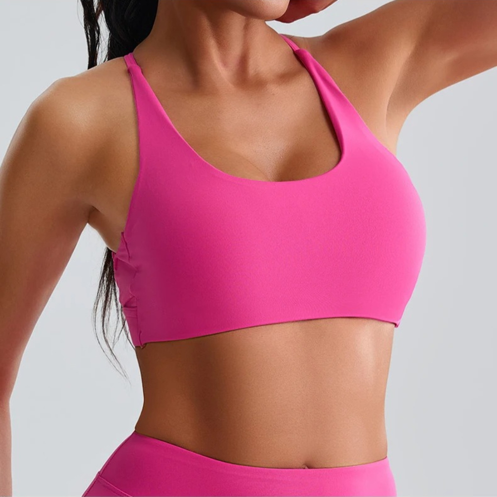 Women Impact Halter Sports Bra - مراجعة Push Up Bra Padded وسعره