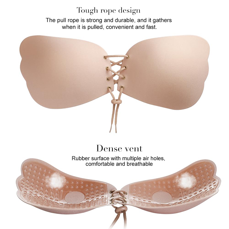 1/2 Pairs Women Summer Backles - مراجعة Strapless Bra Backless وسعره