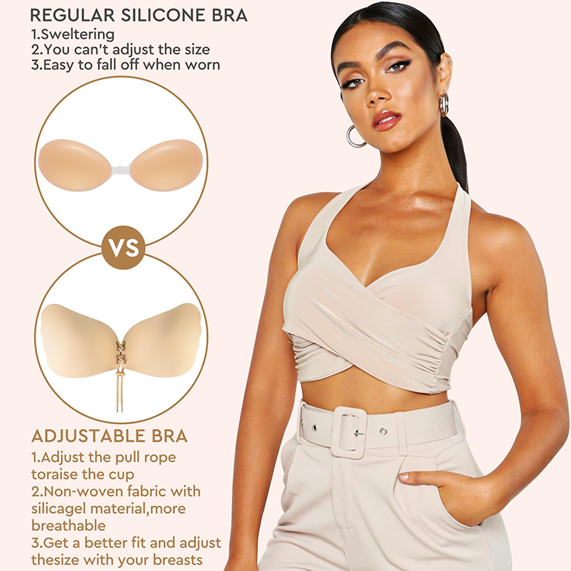 1/2 Pairs Women Summer Backles - مراجعة Strapless Bra Backless وسعره