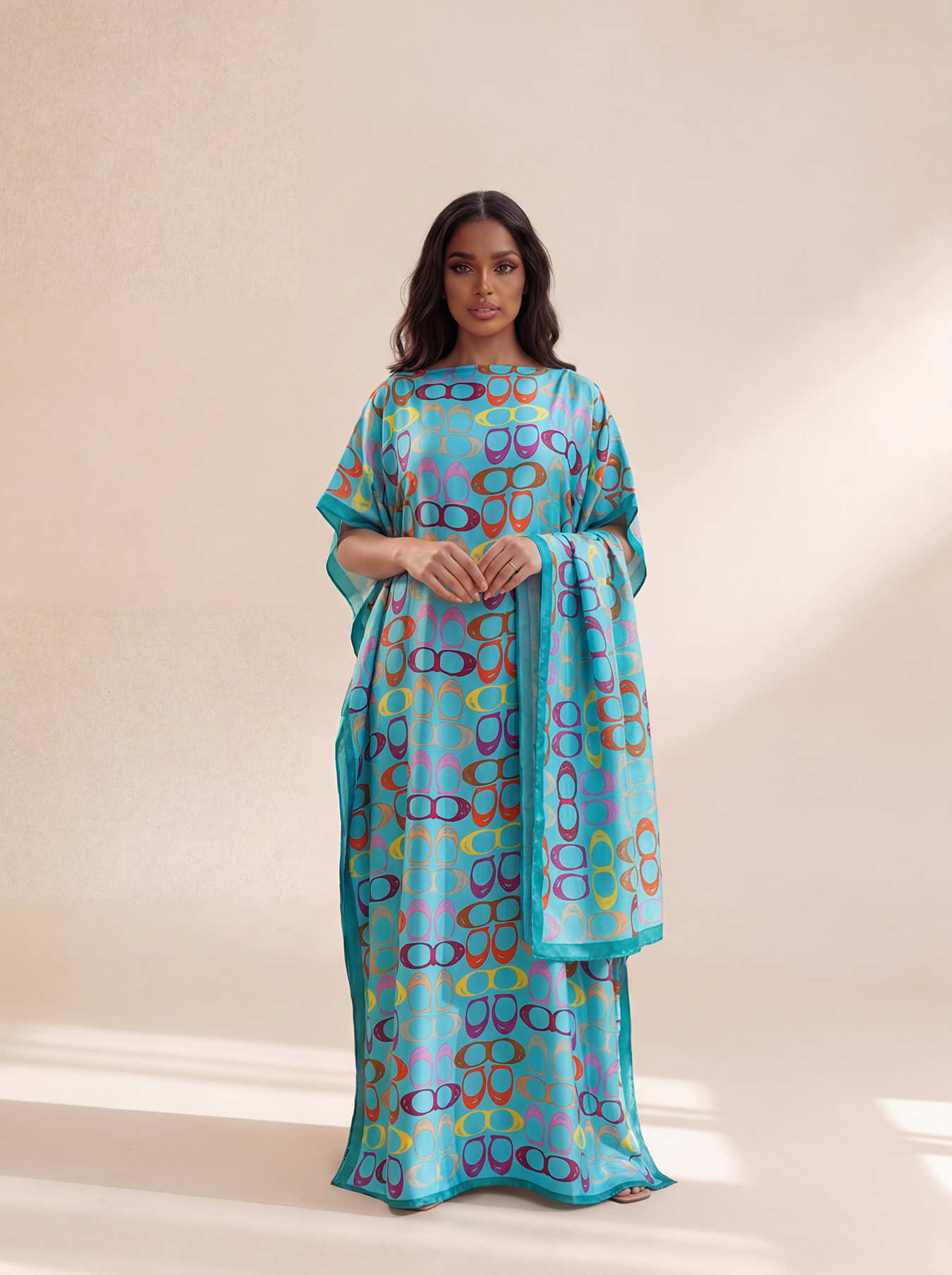 New Style Long Loose Silk Blen - مراجعة Robe Silk Women وسعره