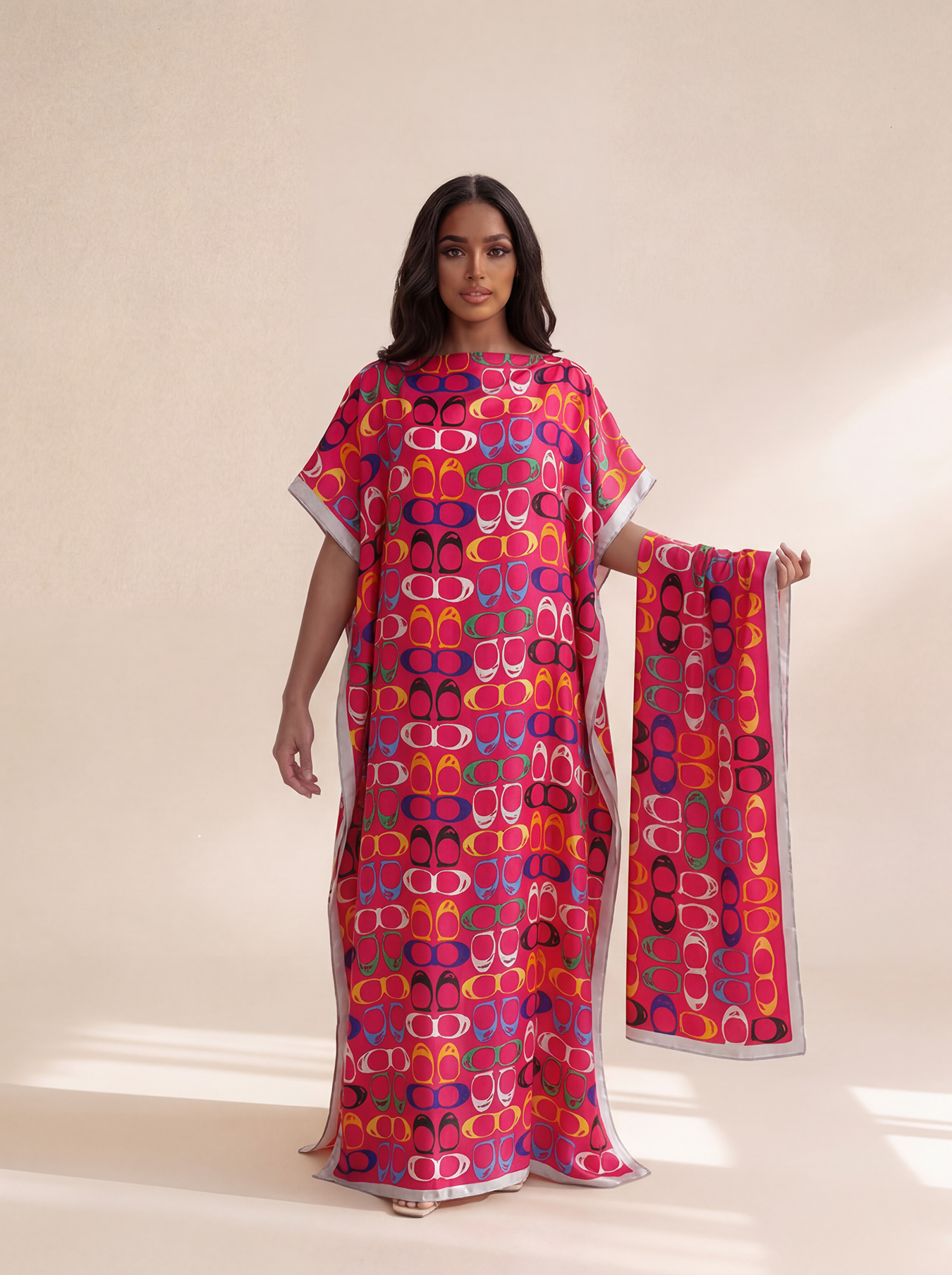 New Style Long Loose Silk Blen - مراجعة Robe Silk Women وسعره