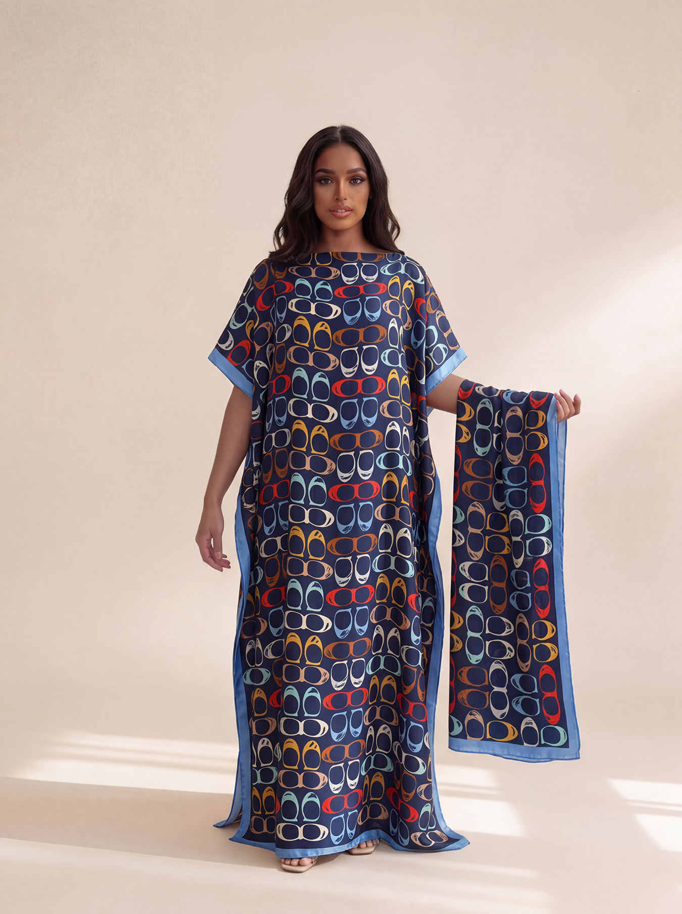 New Style Long Loose Silk Blen - مراجعة Robe Silk Women وسعره