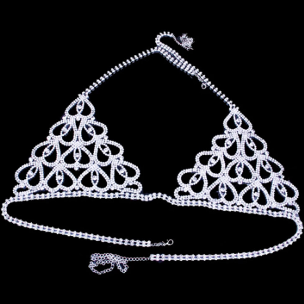 Fashion Rhinestone Heart Bra T - مراجعة Thong Bikini Women وسعره