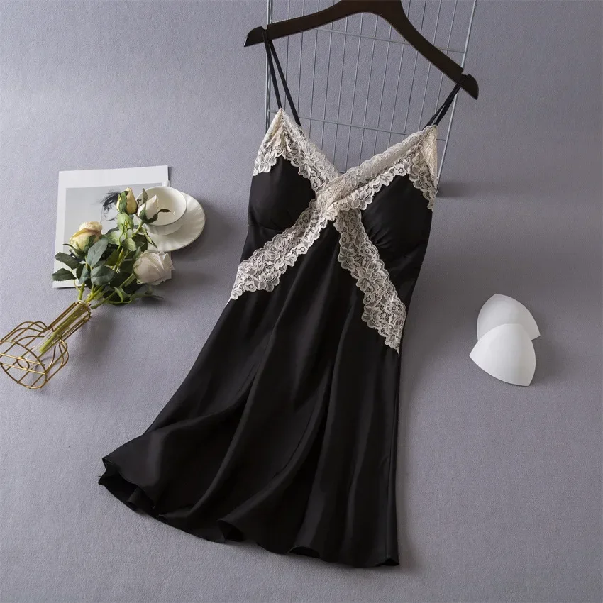 Women's Sexy Lingerie Satin Ni - مراجعة Babydoll Chemise Night وسعره