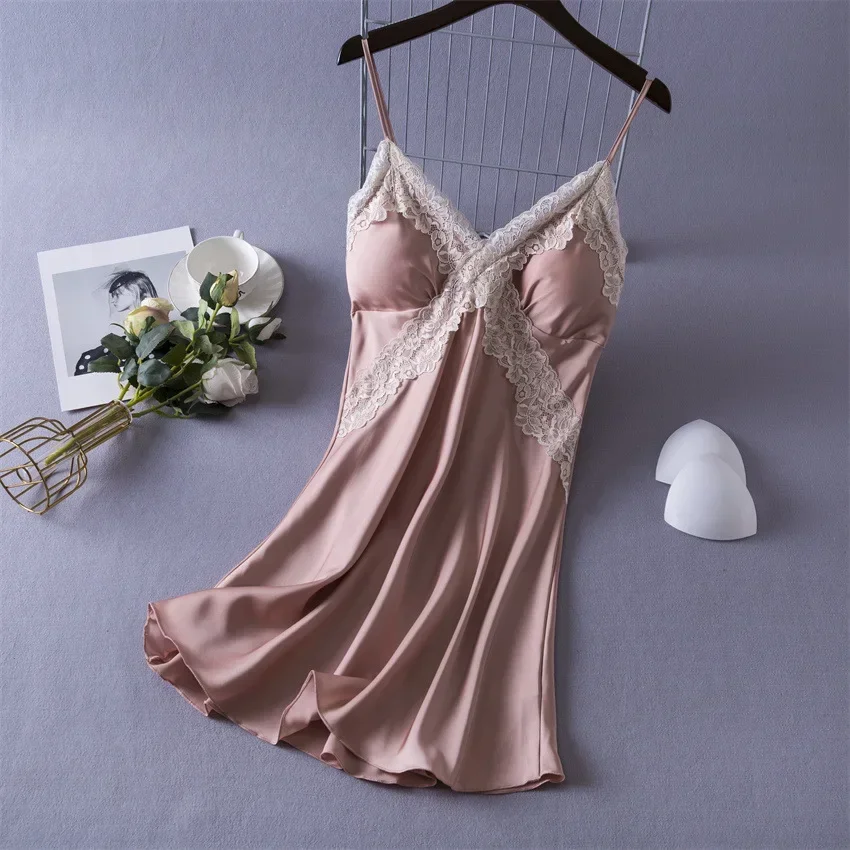Women's Sexy Lingerie Satin Ni - مراجعة Babydoll Chemise Night وسعره