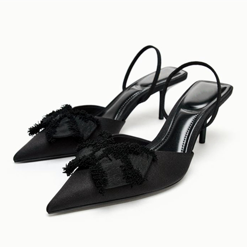 Fashion Black Satin Butterfly  - مراجعة Slip Dress Satin وسعره