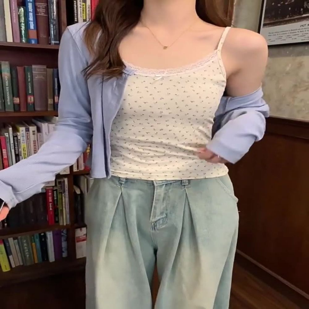 Elegant Lace Flower Print Cami - مراجعة Cami Top Lace وسعره