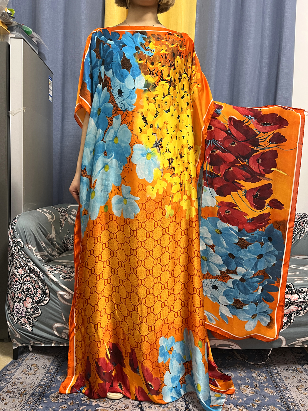 Abayas For Women Dubai Kaftan  - مراجعة Robe Silk Women وسعره