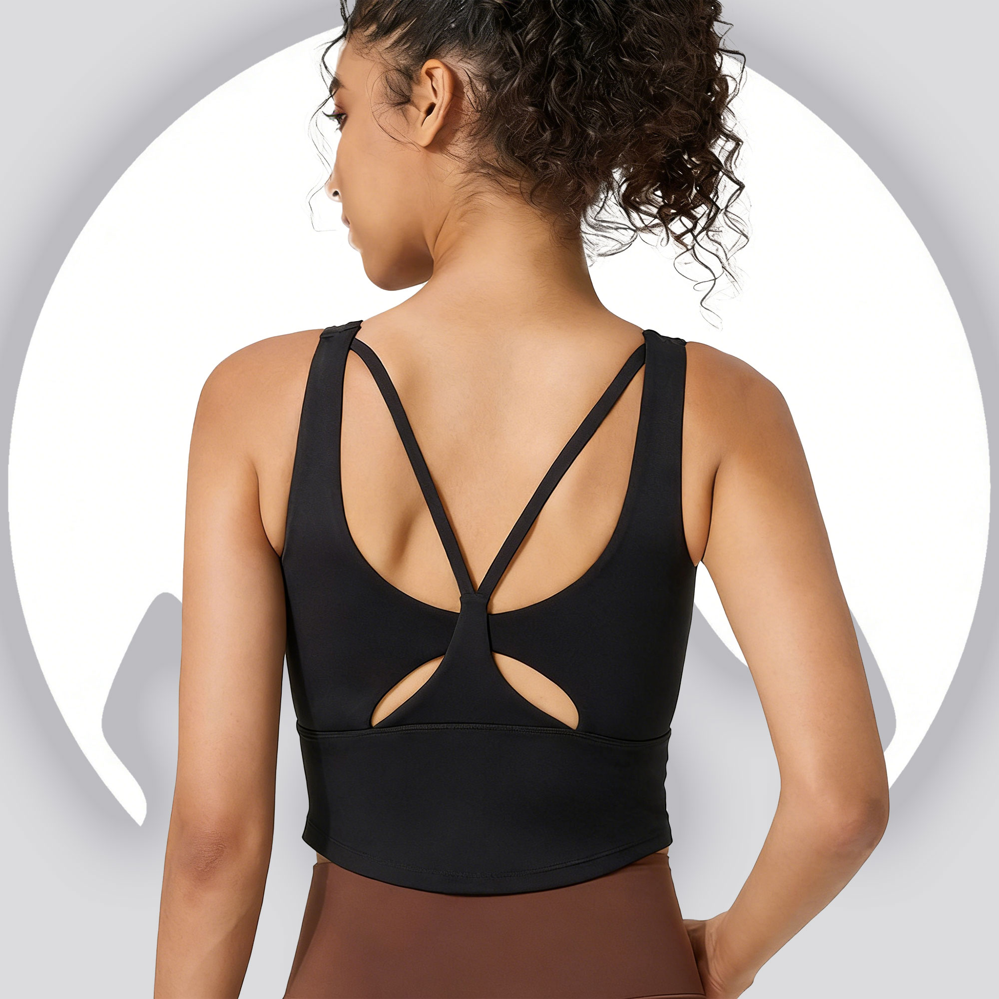 Women's Fixed Cup Yoga Sports  - مراجعة Sports Bra High Impact وسعره