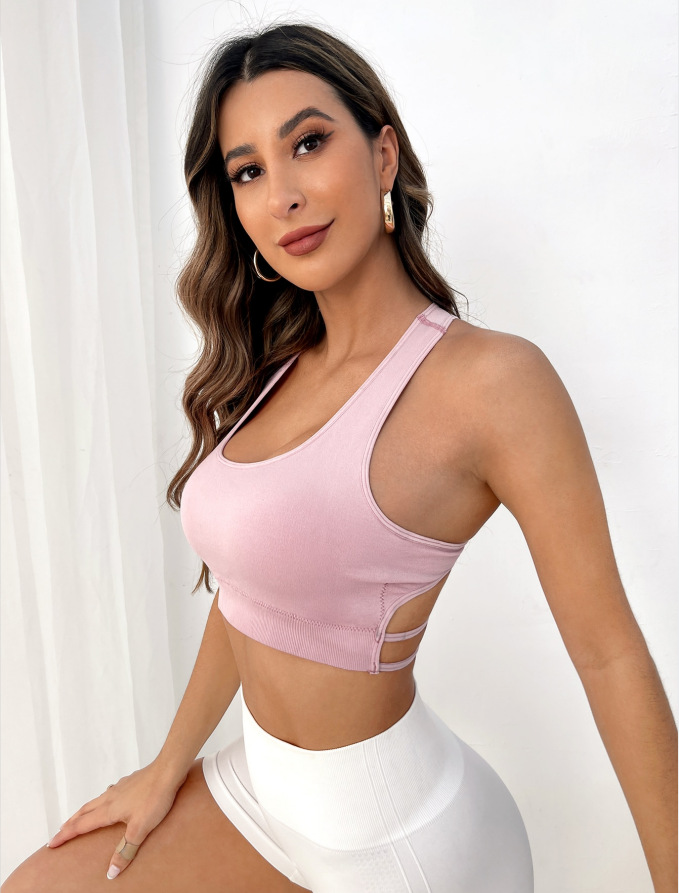 Breathable Sports Bra Fitness  - مراجعة Push Up Bra Padded وسعره