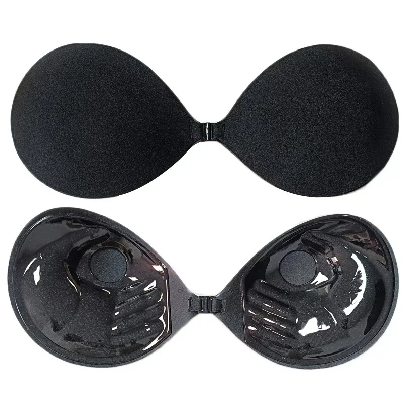 1/2PCS Palm Push Up Invisible  - مراجعة Silicone Bra Adhesive وسعره