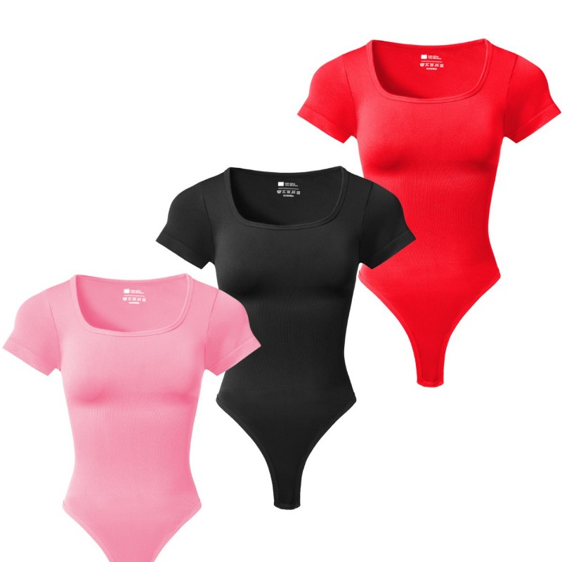 Women Plus Size Square Neck Sh - مراجعة Shapewear Bodysuit Firm وسعره
