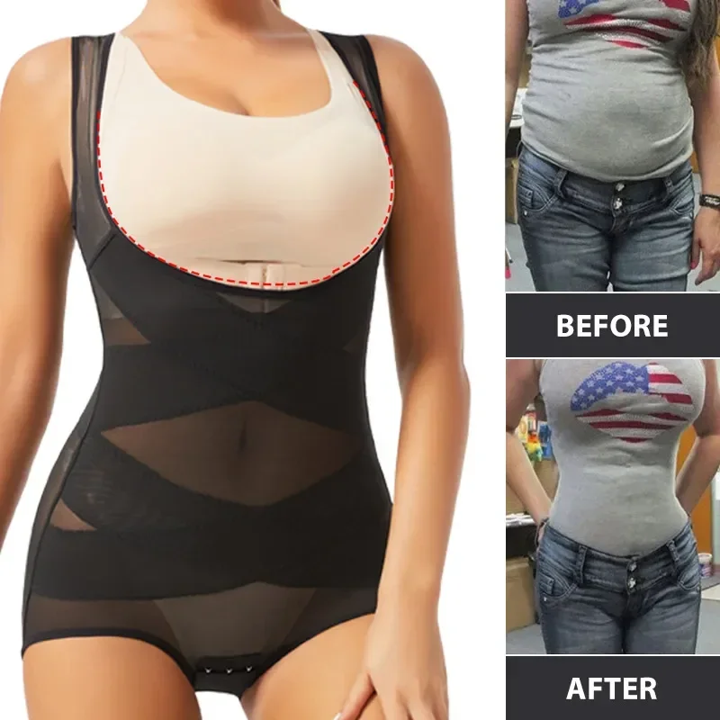 Women Bodysuit Briefs Full Bod - مراجعة Shapewear Bodysuit Firm وسعره