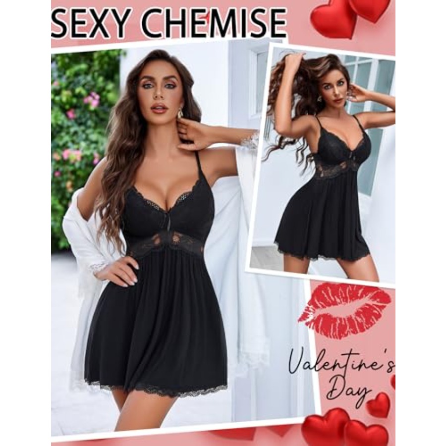 Avidlove Women Chemise Night G - مراجعة Babydoll Chemise Night وسعره