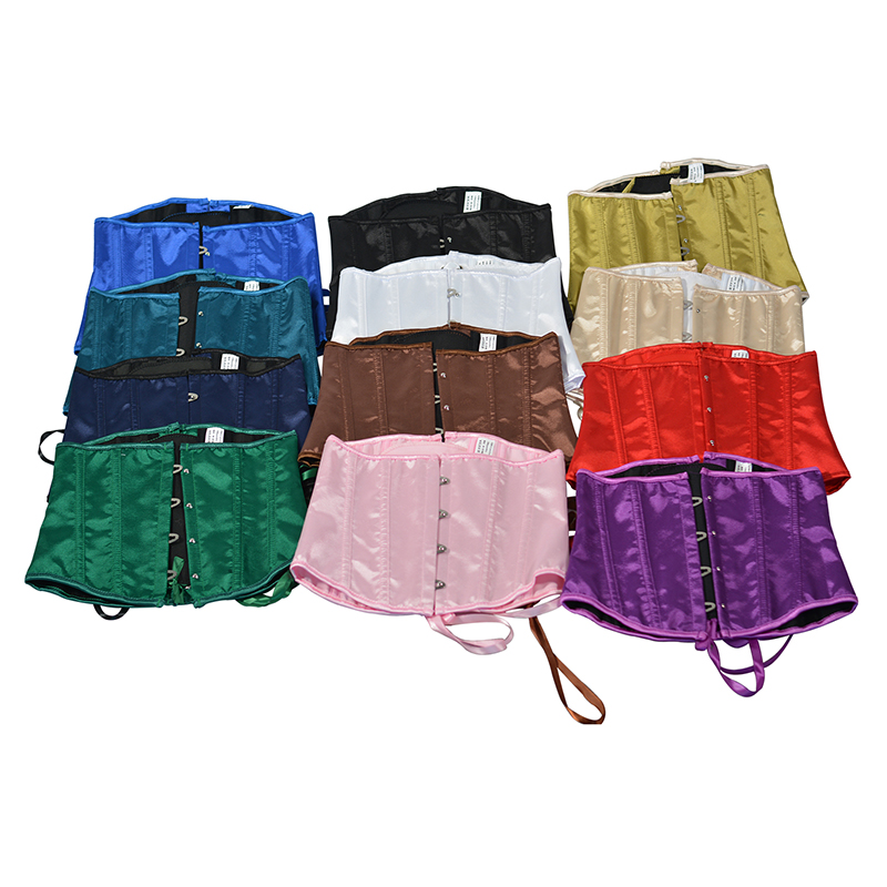 2025 Women Satin Underbust Cor - مراجعة Corset Waist Cinch وسعره