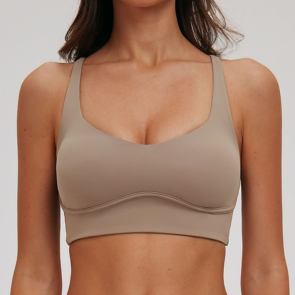 Sexy V-neck Sports Bra Yoga Un - مراجعة Sports Bra High Impact وسعره