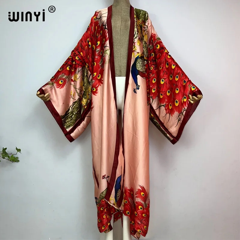 WINYI 2022 Summer Women Cardig - مراجعة Robe Silk Women وسعره