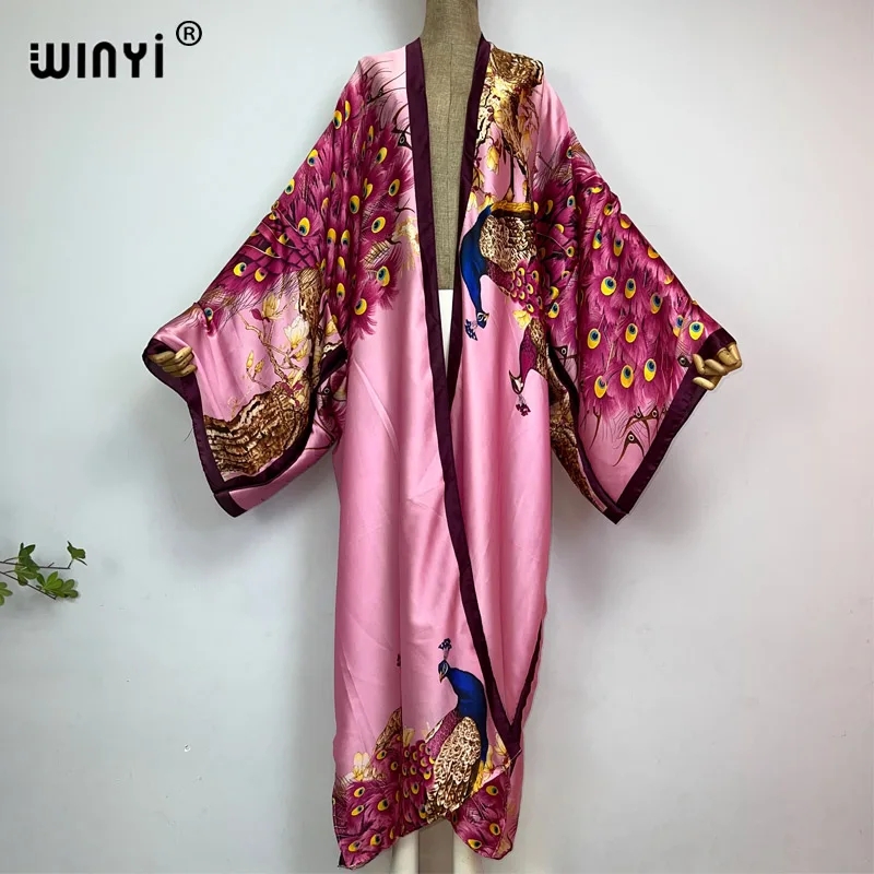 WINYI 2022 Summer Women Cardig - مراجعة Robe Silk Women وسعره