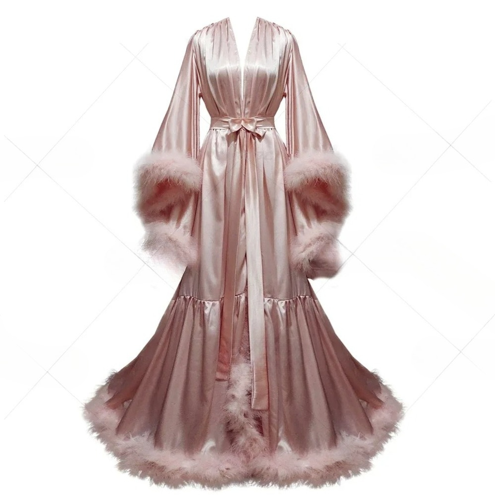 Customized Bathrobe for Women  - مراجعة Robe Silk Women وسعره