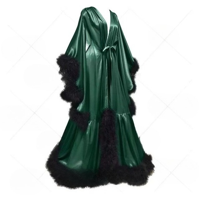 Customized Bathrobe for Women  - مراجعة Robe Silk Women وسعره