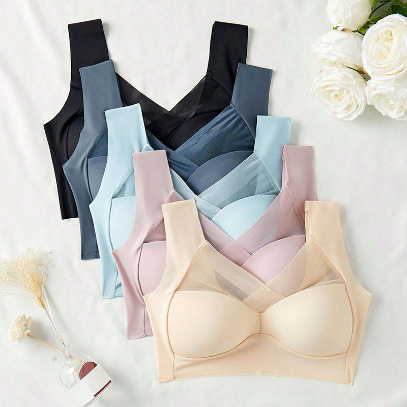 5PCS Women Sports Bras Full Cu - مراجعة Bralette Wireless Soft وسعره