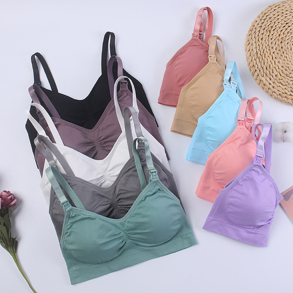 Breathable Maternity Pregnant  - مراجعة Nursing Bra Sleep وسعره