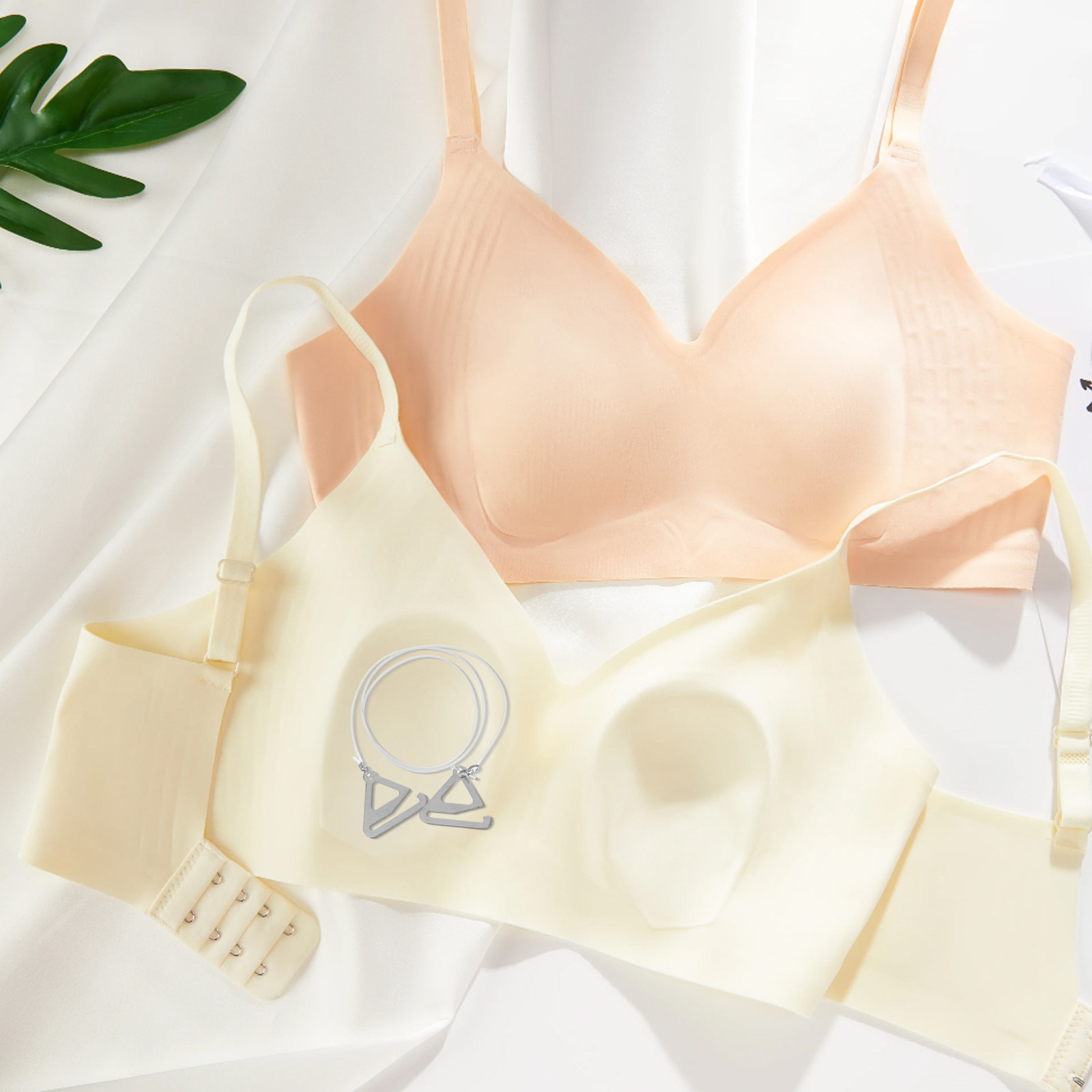 10Pairs Transparent Invisible  - مراجعة Strapless Bra Backless وسعره