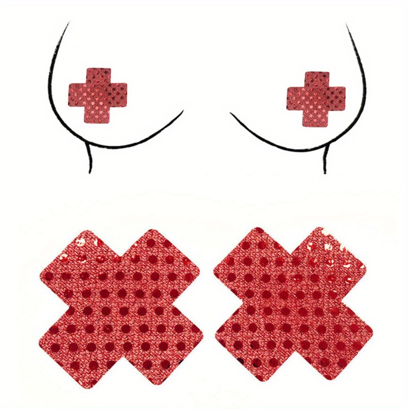 Red Cross Design Nipple Covers - مراجعة Nipple Cover Pasties وسعره