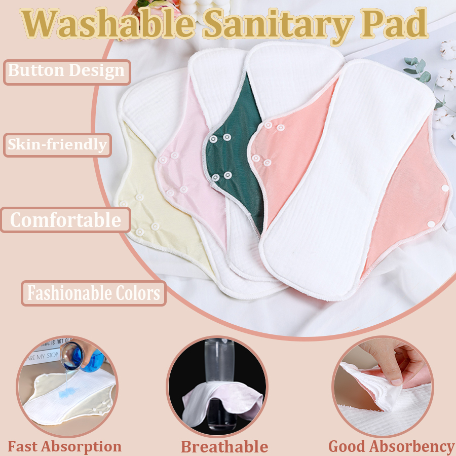 1pc Washable Sanitary Pads for - مراجعة Period Panty Absorbent وسعره