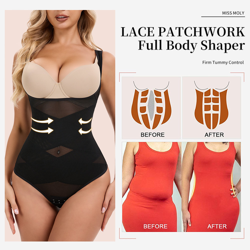 Mesh Thongs Bodysuit Shapewear - مراجعة Shapewear Bodysuit Firm وسعره