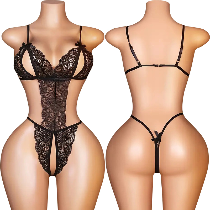One Pieces Sexy Crotchless Lin - مراجعة Lace Teddy Lingerie وسعره