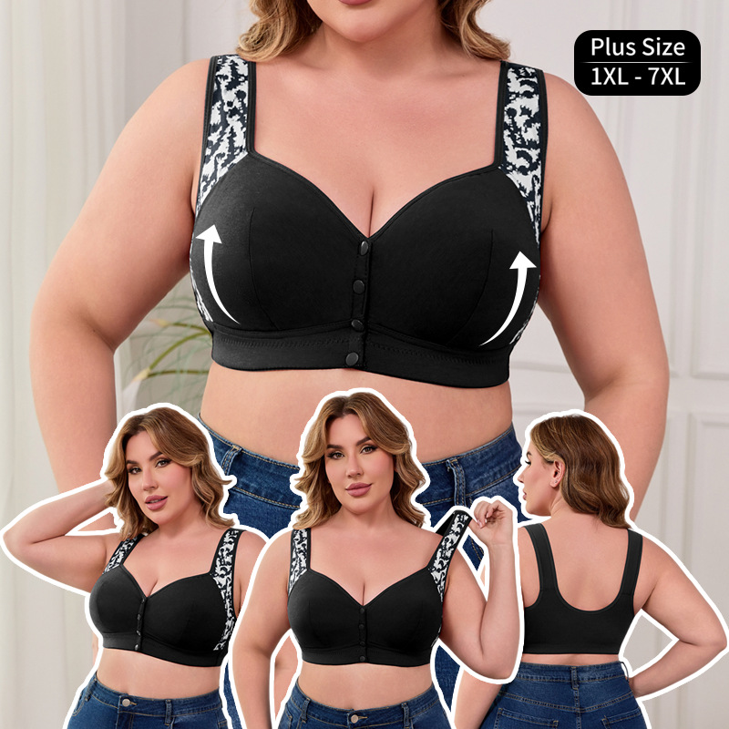 XL-7XL Plus Size Front Buckle  - مراجعة Seamless Underwear Women وسعره