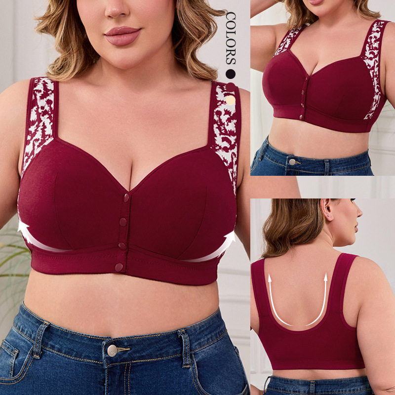 XL-7XL Plus Size Front Buckle  - مراجعة Seamless Underwear Women وسعره
