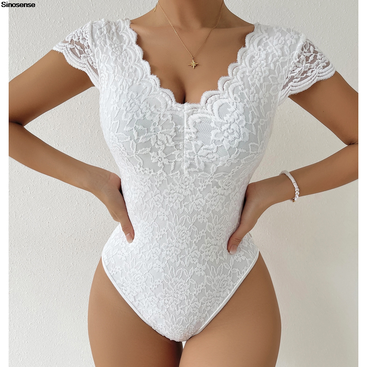 Womens Embroidery Floral Contr - مراجعة Lace Teddy Lingerie وسعره