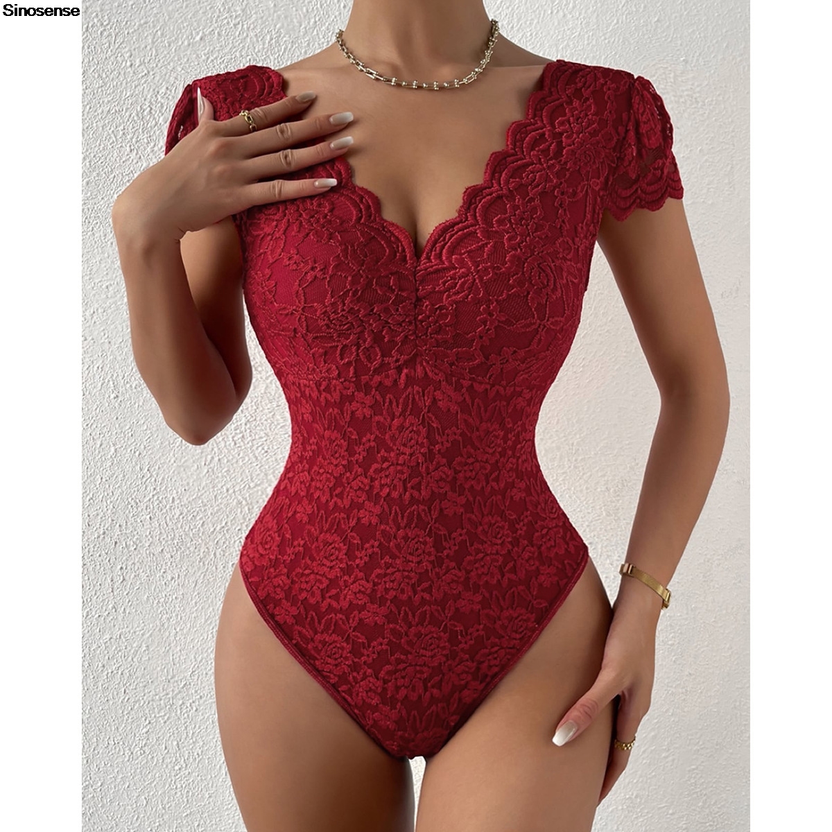 Womens Embroidery Floral Contr - مراجعة Lace Teddy Lingerie وسعره
